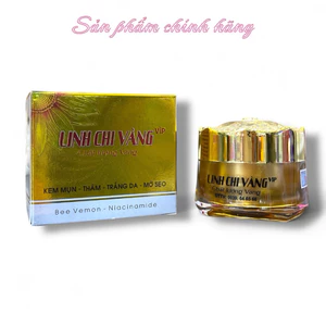 Kem LINH CHI VÀNG, sạch mụn, thâm, trắng da ,mờ sẹo 25g chính hãng