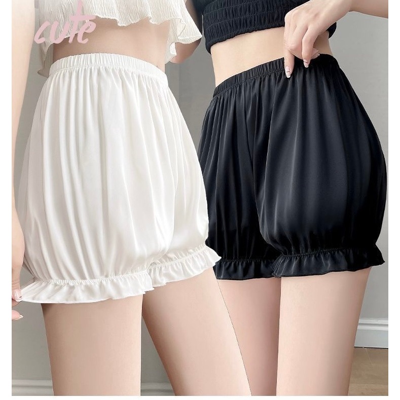 Quần bí Bảo Hộ Váy Nữ Dandal Quần Mặc Trong Váy An Toàn Quần Ngủ Chất Thun Dáng Phồng Bigsize M L XL hàng hot
