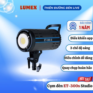 Cụm Đèn ET-300s Chụp ảnh, Quay video, Livestream chuyên nghiệp , Có điều khiển để tăng giảm ánh sáng