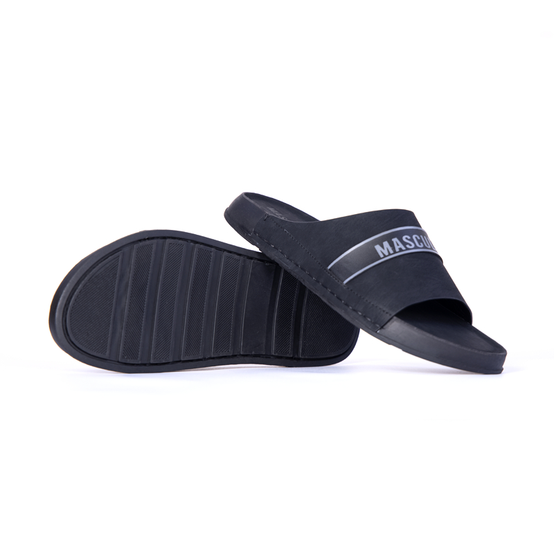 Dép nam trẻ MASCULINE MCT515 - Dép da nam bản quai ngang cao cấp, quai khâu liền đế chắc chắn