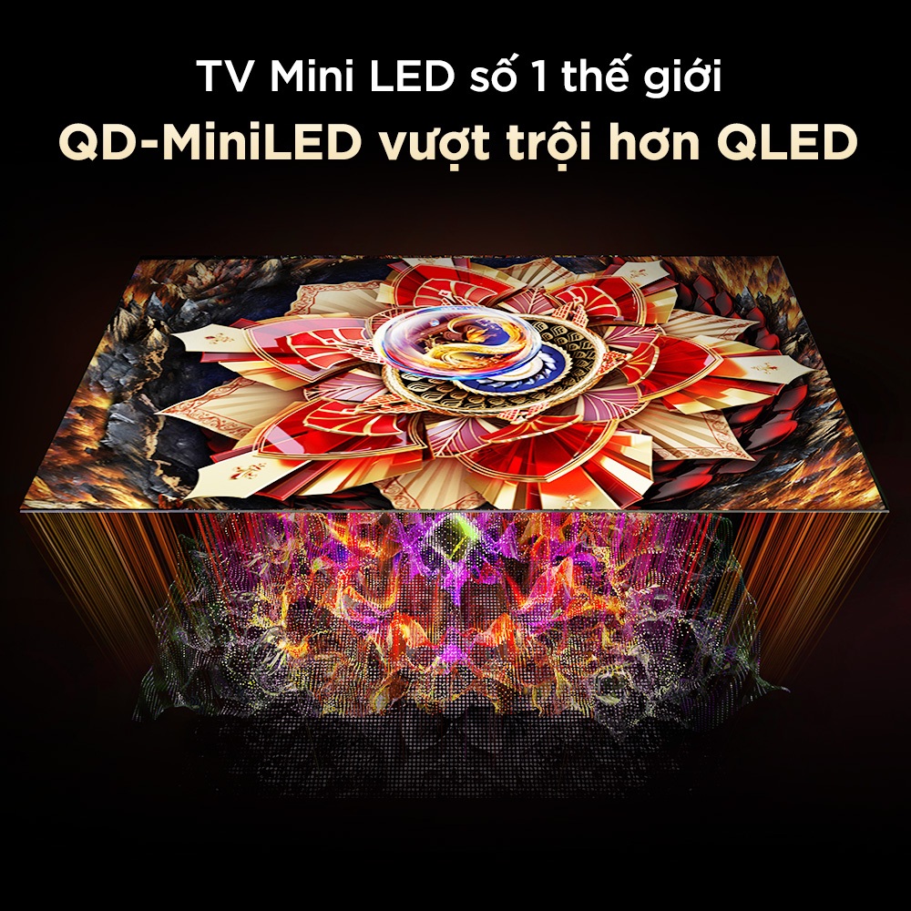 【QD-Mini LED】75inch + TV QLED Cao Cấp, 4K GoogleTV TCL 75Q6C,HDR10+,Tần số quét 144Hz | BigBuy360 - bigbuy360.vn