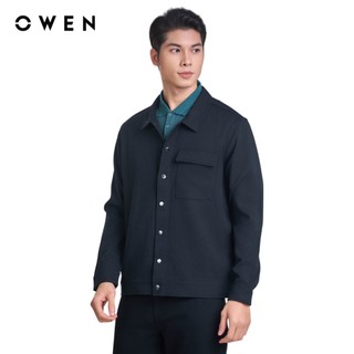 OWEN - Áo khoác Relax Fit JK241347 màu Đen chất liệu Polyester Nano