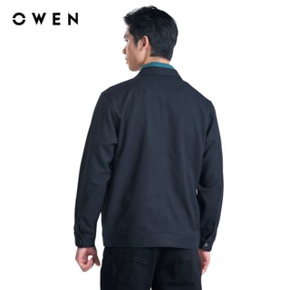 OWEN - Áo khoác Relax Fit JK241347 màu Đen chất liệu Polyester Nano