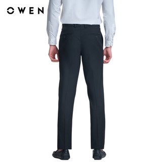 Owen - Quần Tây Đen R Slim Fit QS232450 màu Đen chất liệu TR Spandex