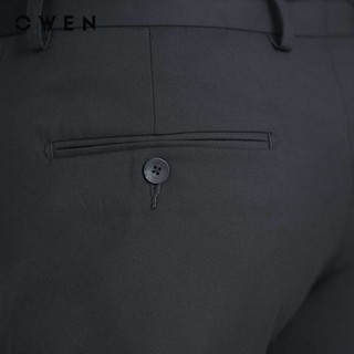 Owen - Quần Tây Đen R Slim Fit QS232450 màu Đen chất liệu TR Spandex