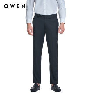Owen - Quần Tây Đen R Slim Fit QS232450 màu Đen chất liệu TR Spandex