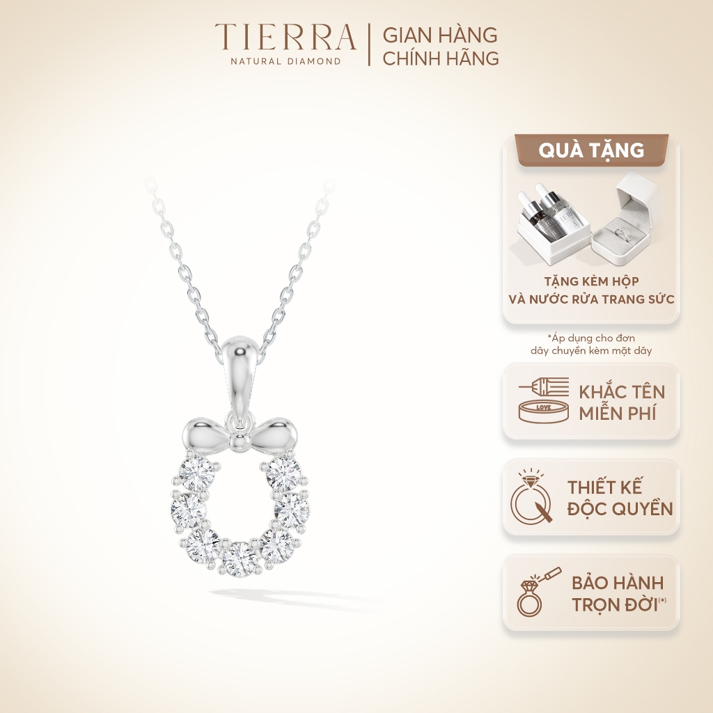 [CHAT TRƯỚC KHI ĐẶT] Mặt Dây Chuyền Tierra FMD0001 Vàng 10K Đính Đá CZ, Thiết Kế Xinh Xắn Dành Cho Nàng