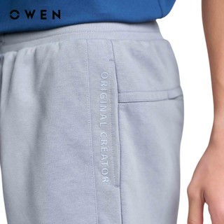 Owen - Quần nỉ Regular Fit SN241448 màu Xám chất liệu CVC Spandex
