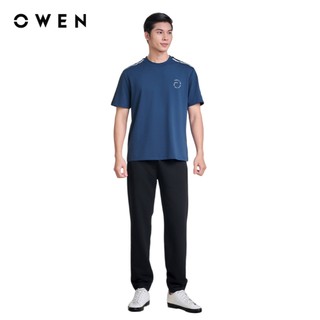 Owen - Áo t-shirt Relaxfit TSN253668 màu Xanh dương chất liệu CVC Spandex