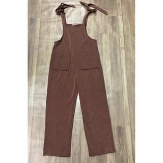Jumpsuit bé gái và người lớn dáng ống suông dây cột nơ có túi xuất dư Moa moa(có size lớn )