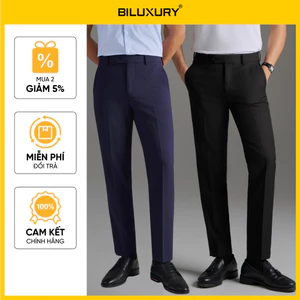 Quần Âu Nam Cạp Tăng Giảm Biluxury 9QAUB535/9QAUB536 Form Slimfit Chất Vải Mềm Mịn Mỏng Nhẹ
