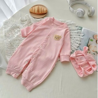 Body gấu dài tay thu đông cho bé 4-11kg. Bộ đồ dài cho bé trai, bé gái mặc ngủ, giữ ấm. Dino Kids