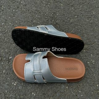 [Hàng có sẵn] DÉP LÊ QUAI NGANG VẢI FORM ĐỨNG  ĐẾ 2 LỚP CHẮC CHẮN CHỐNG NƯỚC THỜI TRANG NĂNG ĐỘNG