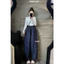 Quần Jean Lụa Eo Cao Có Dây Rút Điều Chỉnh Eo Chất Vải Mềm Mịn Basic Hàn Quốc 432# SANA CLOSET