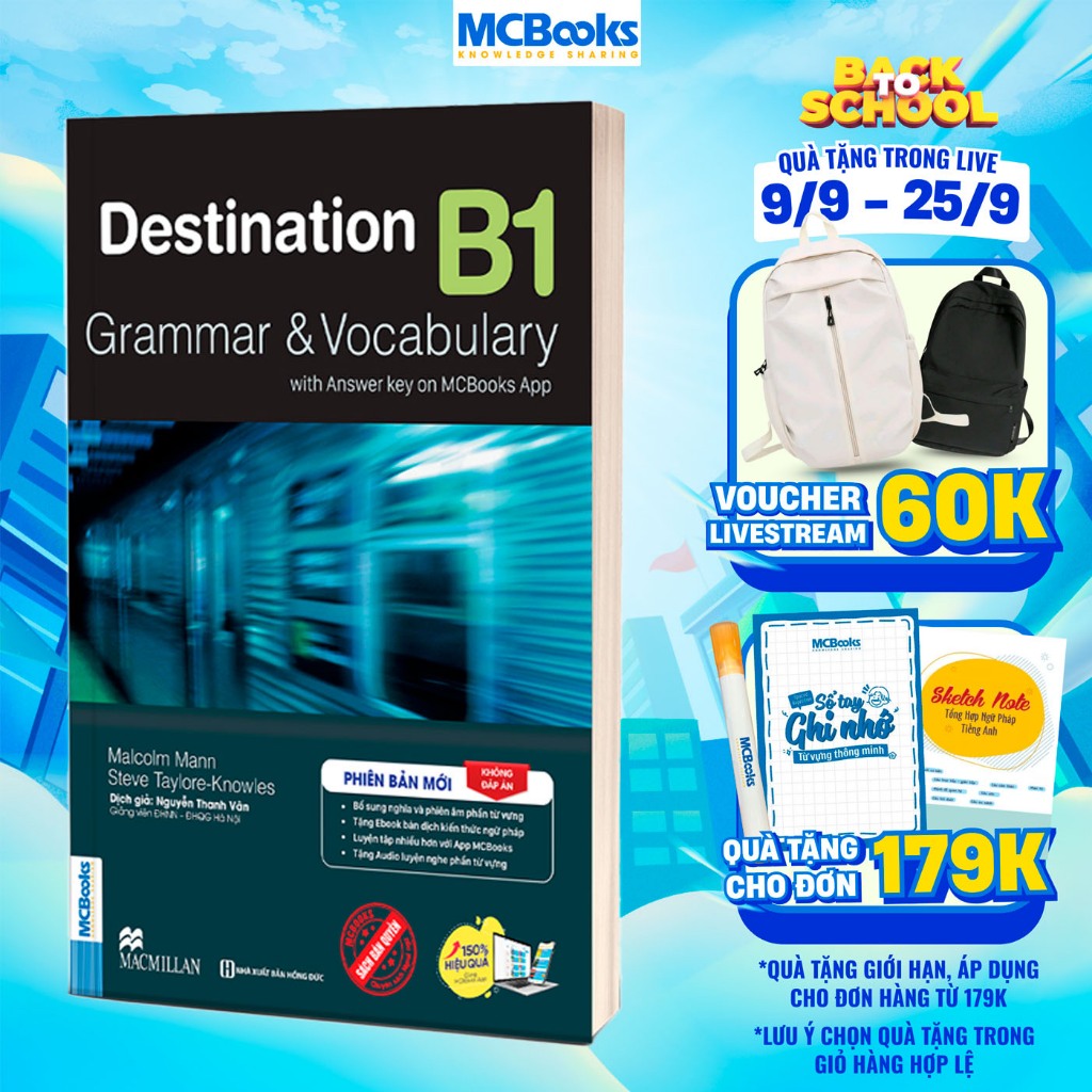 Sách - Destination B1 Grammar and Vocabulary Tặng Audio và bài tập thực ...