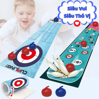 Đồ Chơi Đấu Trí Curling Gồm Các Bộ Môn Bowling Golf Bóng Đá Đua Xe Giải Trí Sáng Tạo Cho Bé Trò Chơi Lành Mạnh