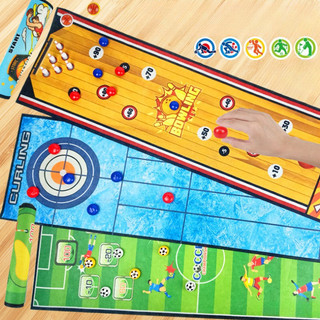 Đồ Chơi Đấu Trí Curling Gồm Các Bộ Môn Bowling Golf Bóng Đá Đua Xe Giải Trí Sáng Tạo Cho Bé Trò Chơi Lành Mạnh