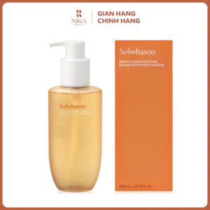 Sữa Rửa Mặt Tạo Bọt Dưỡng Ẩm Làm Sạch Dịu Nhẹ Sul Gentle Cleansing Foam