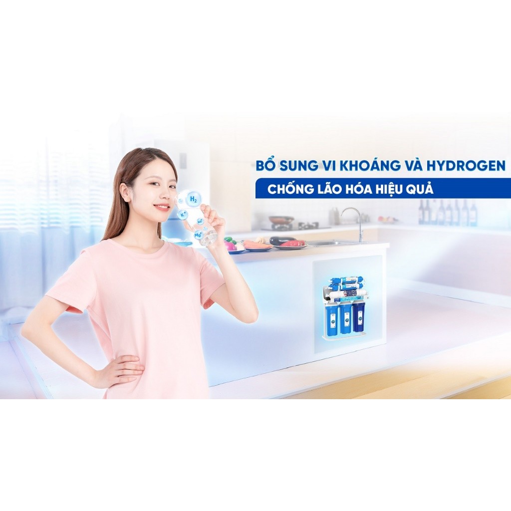 Máy Lọc Nước Karofi KHY-TN100 Gồm10 Lõi Lọc Mới Giúp Tăng Kiềm Bảo Hành 3 Năm - Hàng Chính Hãng Tặng kèm Bút Thử Nước
