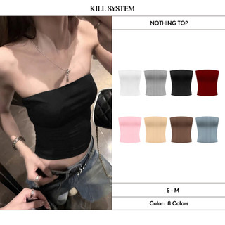 Áo quây mỏng trơn ôm body chất tăm cotton NOTHING - 𝐊𝐈𝐋𝐋 𝐒𝐘𝐒𝐓𝐄𝐌