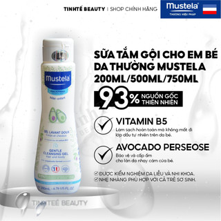 Sữa Tắm Gội MUSTELA Cho Trẻ Sơ Sinh & Em Bé Da Thường Gentle 200ml