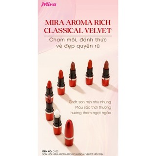 Son môi Mira Aroma Rich Classical Velvet với chất son nhung mịn, mướt mềm và giữ ẩm C433