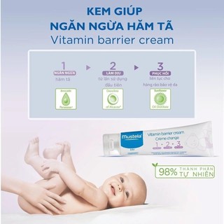 Kem Làm Dịu và Ngăn Ngừa Hăm Tã Cho Trẻ Sơ Sinh & Em Bé Mustela 50ml