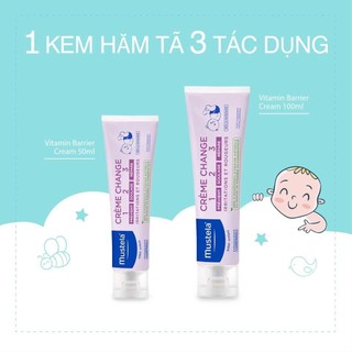 Kem Làm Dịu và Ngăn Ngừa Hăm Tã Cho Trẻ Sơ Sinh & Em Bé Mustela 50ml