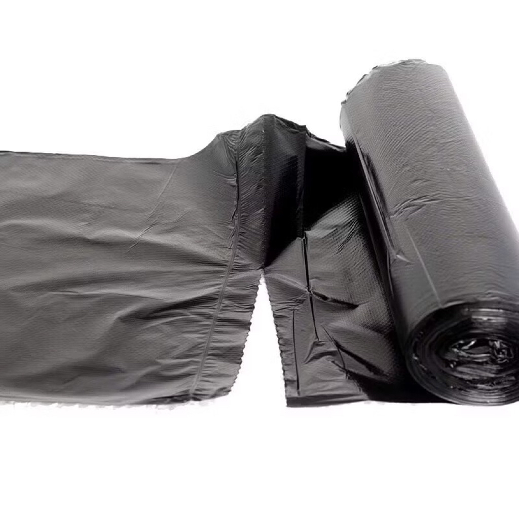 12 Cuộn (4 bịch) Túi Đựng Rác Đen Kích Thước Lớn 65x55cm Tự Phân Hủy, Thân Thiện Với Môi Trường