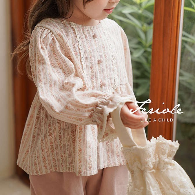 Áo Dài Tay Thu Đông Cho Bé Hania Kids Hoa Nhí Tay Bo Chun Đáng Yêu Chất Liệu Mềm Mại
