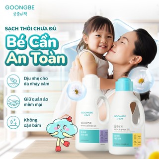 Nước Giặt - Xả Quần Áo An Toàn Cho Bé GOONGBE Laundry Detergent Baby & Sensitive 1500ml