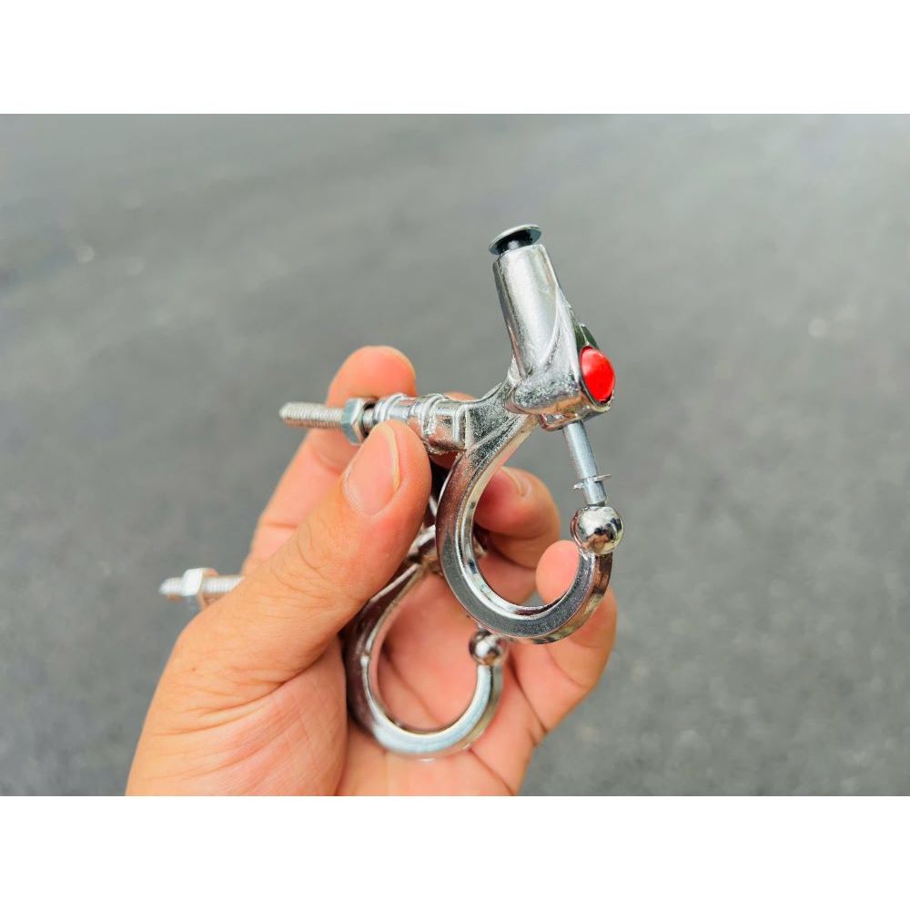 Móc Bấm Treo Đồ Xe Máy Nhôm Mạ Crom hàng chất lượng