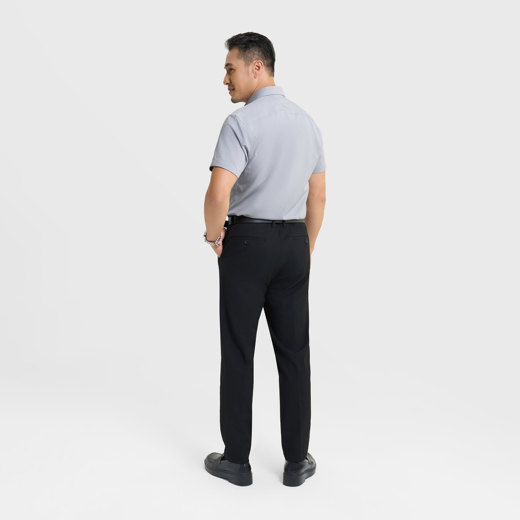 Áo sơ mi nano nam dáng ôm slimfit làm từ sợi nano cao cấp, thấm hút tốt 8TH25S015