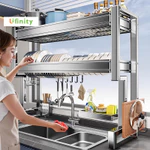 Lifinity Kệ Đựng Chén Bát Đa Năng Inox - Giá Để Bát Đĩa Thông Minh Trên Bồn Rửa, Tiết Kiệm Không Gian Bếp Cài dao thớt — ảnh 2