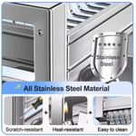 Lifinity Kệ Đựng Chén Bát Đa Năng Inox - Giá Để Bát Đĩa Thông Minh Trên Bồn Rửa, Tiết Kiệm Không Gian Bếp Cài dao thớt — ảnh 3
