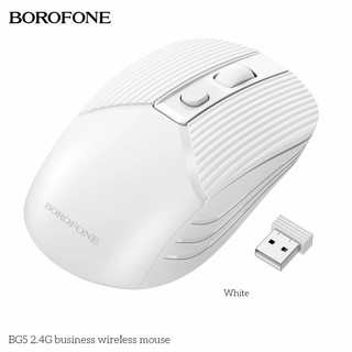 Chuột không dây Wireless 2.4G Borofone BG5 DPI 1600, Thiết kế đơn giản đẹp mắt - Hàng Chính Hãng