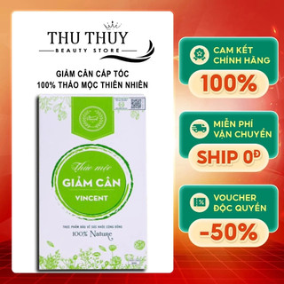 Thảo Mộc Giảm Cân VINCENT Chính Hãng Hộp 30 Viên Đào Thải Nhanh An Toàn
