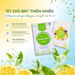 Thảo Mộc Giảm Cân VINCENT Chính Hãng Hộp 30 Viên Đào Thải Nhanh An Toàn