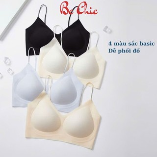 Áo lót HƯƠNG HOA TRÀ su lạnh mỏng nhẹ A 09, mềm mịn thoáng mát bản lưng tàng hình qua cửa từ BC CHIC