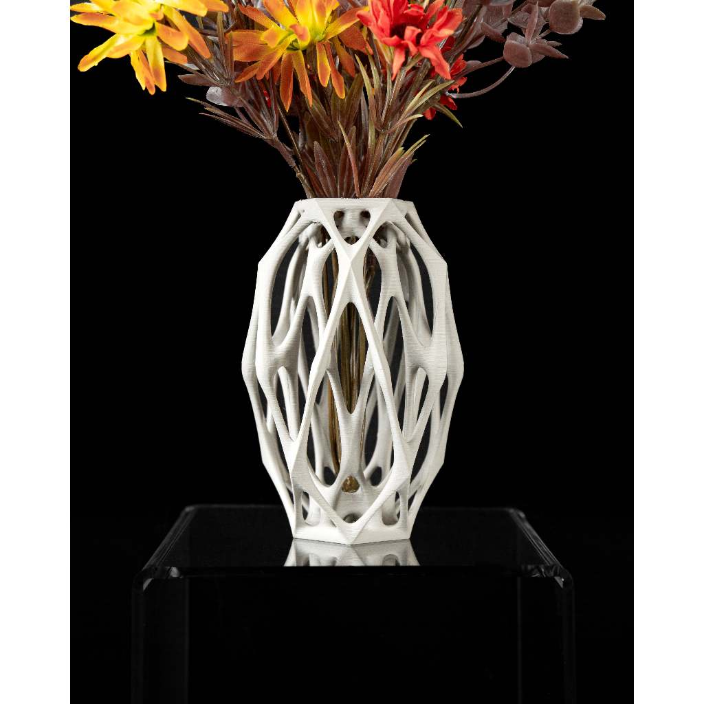 Lọ hoa trang trí, tặng kèm nametag (quà tặng) - Mẫu Mantis - ArtPrint3D