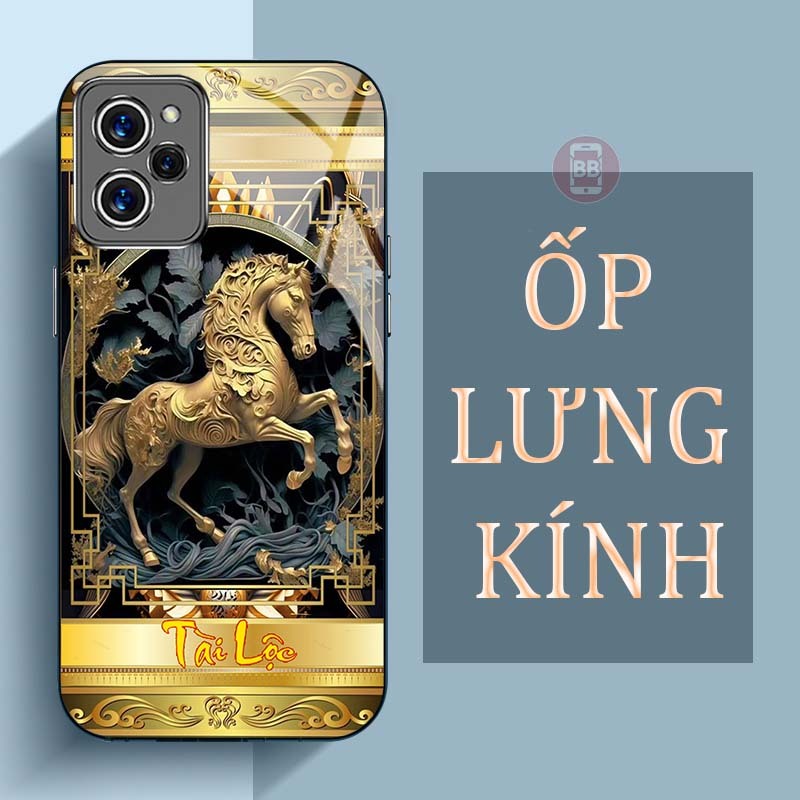 Ốp Lưng XIAOMI REDMI 12 4G Mặt Lưng Kính Cường Lực In Hình 12 con giáp Tài Lộc