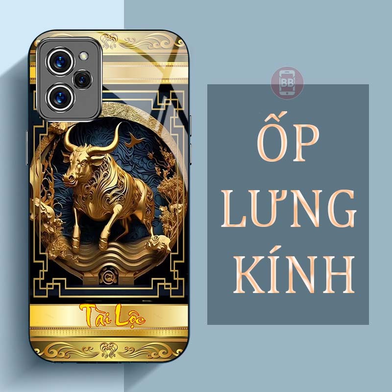 Ốp Lưng XIAOMI REDMI 12 4G Mặt Lưng Kính Cường Lực In Hình 12 con giáp Tài Lộc