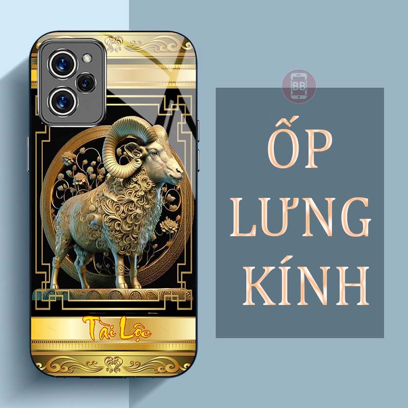 Ốp Lưng XIAOMI REDMI 12 4G Mặt Lưng Kính Cường Lực In Hình 12 con giáp Tài Lộc