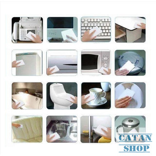 Mút Lau Rửa Chén Melamine Thần Kỳ – Xóa Vết Bẩn Dầu Mỡ, Ố Vàng, Siêu Sạch, Dùng Nhiều Bề Mặt