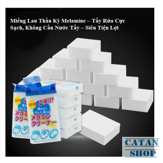 Mút Lau Rửa Chén Melamine Thần Kỳ – Xóa Vết Bẩn Dầu Mỡ, Ố Vàng, Siêu Sạch, Dùng Nhiều Bề Mặt