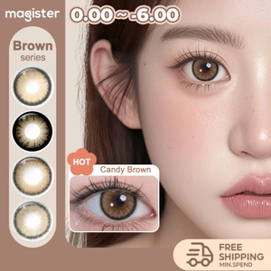 Magister Kính áp tròng 6 tháng lens 1 cặp Brown Lens cận Candy Brown Sweet Brown kính cận đeo thoải mái