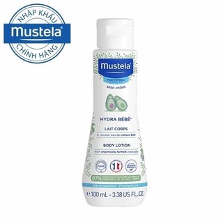 Kem Dưỡng Da Toàn Thân Cho Trẻ Sơ Sinh & Em Bé Da Thường Mustela Hydra bebe Lotion 100ml
