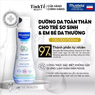 Kem Dưỡng Da Toàn Thân Cho Trẻ Sơ Sinh & Em Bé Da Thường Mustela Hydra bebe Lotion 100ml