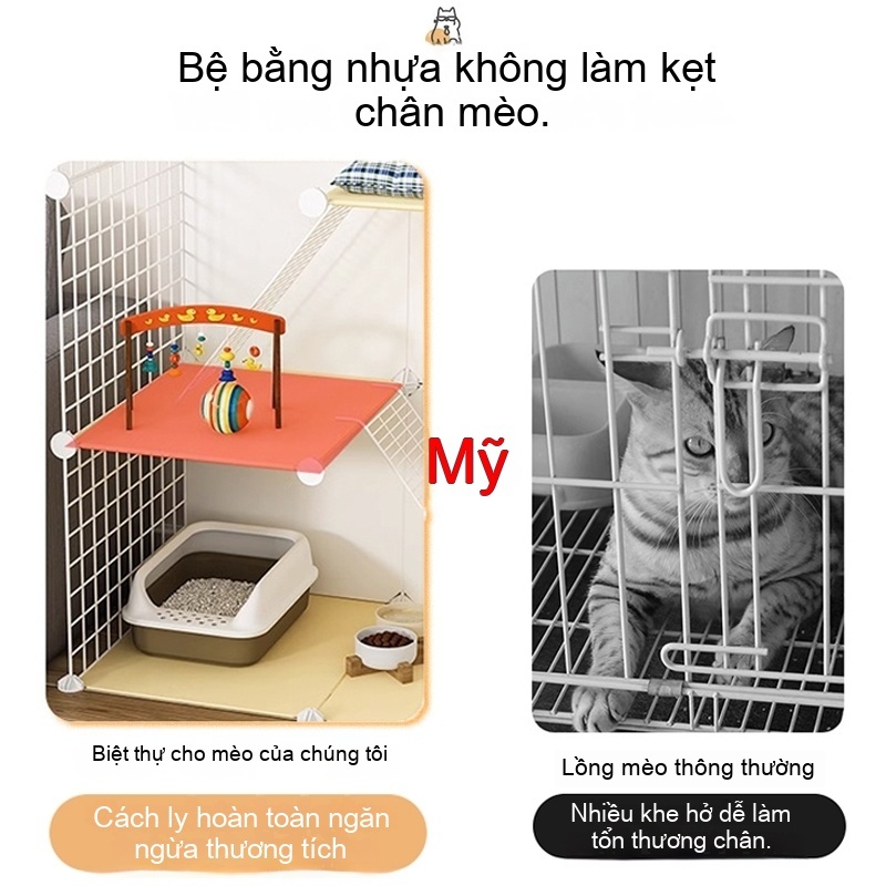 Chuồng Thú Lắp Ghép Bằng Sắt Chống Gỉ - Chuồng Chó Mèo Thỏ, Bọ Ú Đa Năng, Siêu Bền