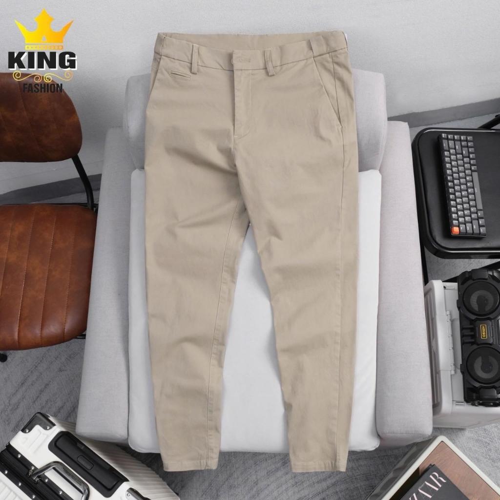 Quần Dài Kaki Nam Cao Cấp KINGFASHION Lưng Thun Ẩn Điều Chỉnh Độ Rộng Form Slim Basic KK-QDST
